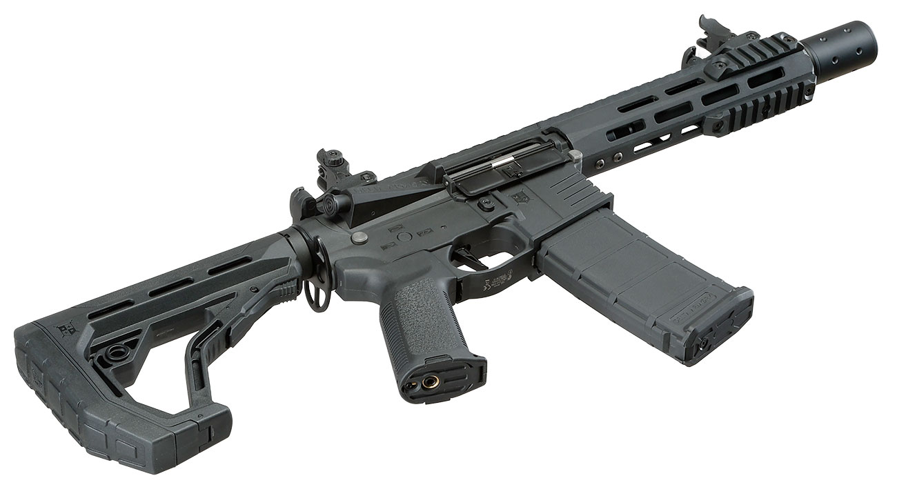 Delta Armory M4 AR15 Charlie M-LOK SilentOps 8 Zoll Eagle ETU Mosfet S-AEG 6mm BB schwarz Bild 5