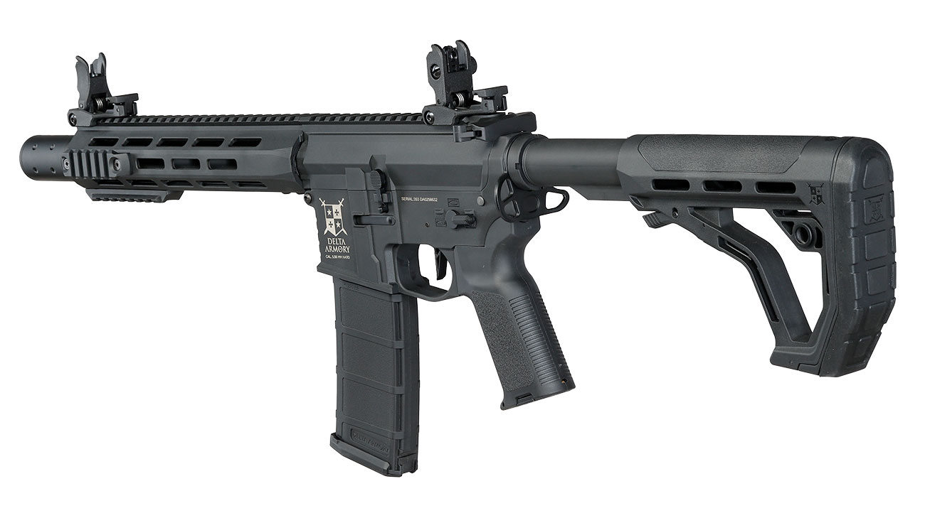 Delta Armory M4 AR15 Charlie M-LOK SilentOps 10 Zoll Eagle ETU Mosfet S-AEG 6mm BB schwarz Bild 11