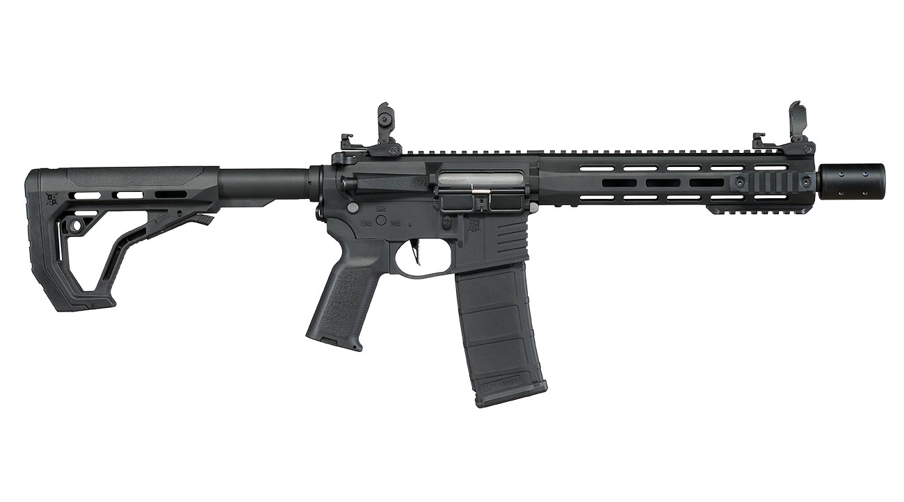 Delta Armory M4 AR15 Charlie M-LOK SilentOps 10 Zoll Eagle ETU Mosfet S-AEG 6mm BB schwarz Bild 3