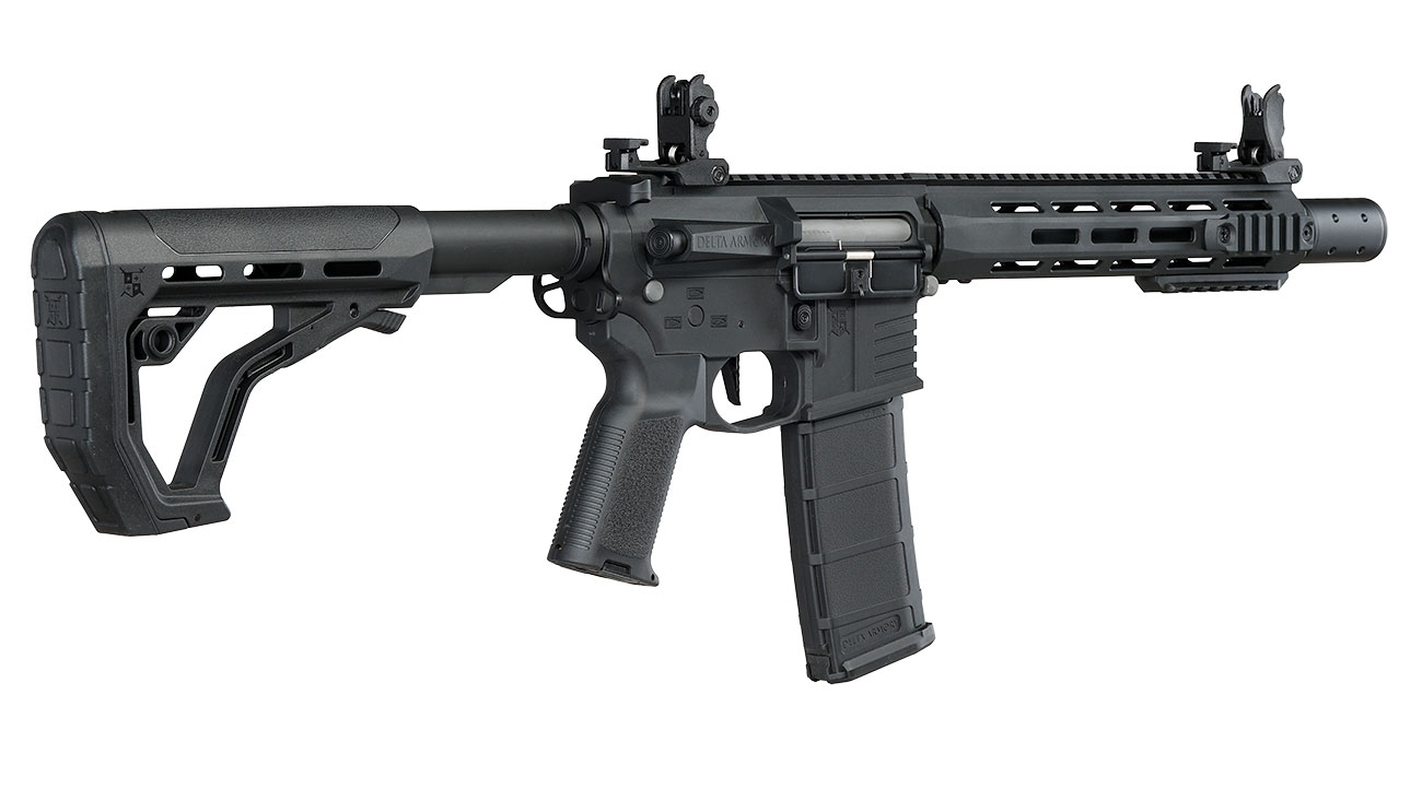 Delta Armory M4 AR15 Charlie M-LOK SilentOps 10 Zoll Eagle ETU Mosfet S-AEG 6mm BB schwarz Bild 4