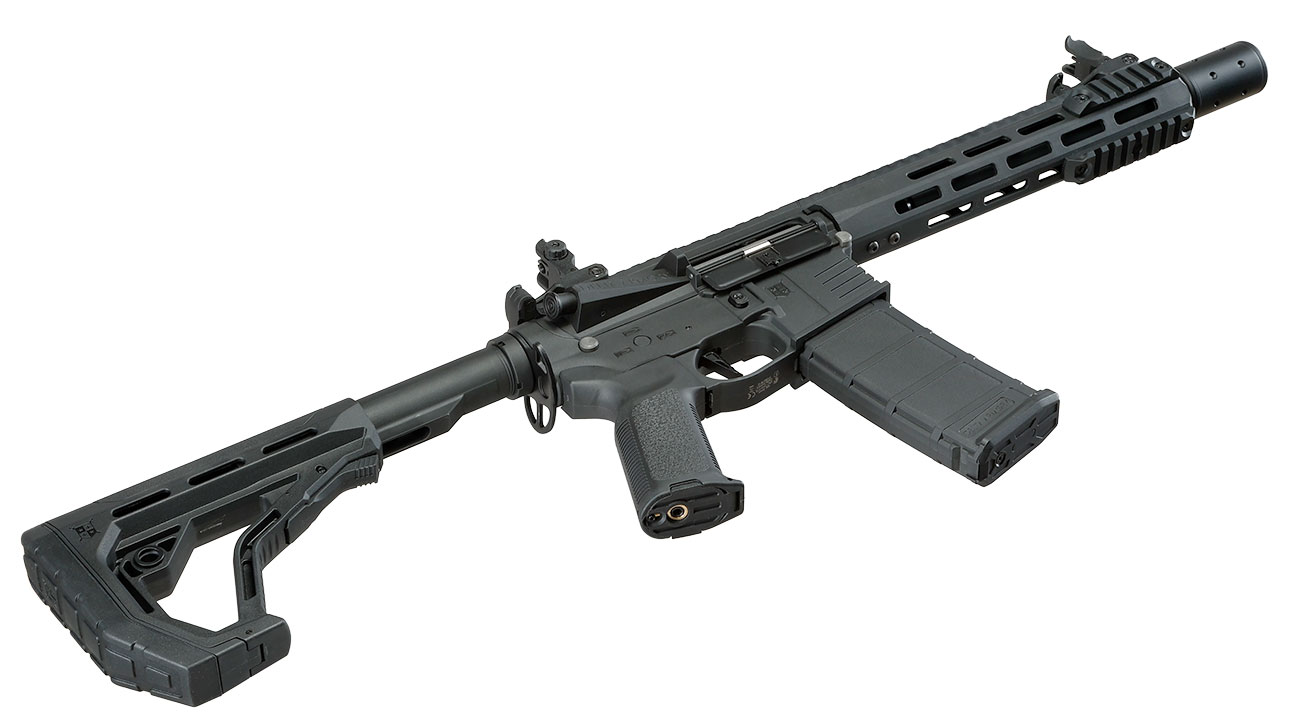 Delta Armory M4 AR15 Charlie M-LOK SilentOps 10 Zoll Eagle ETU Mosfet S-AEG 6mm BB schwarz Bild 6