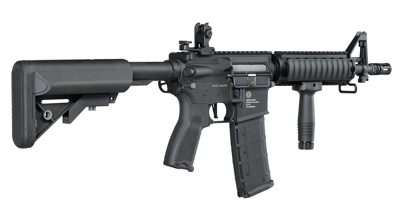 Delta Armory Grand Power M4 CQB-R Charlie Komplettset S-AEG 6mm BB schwarz Bild 4
