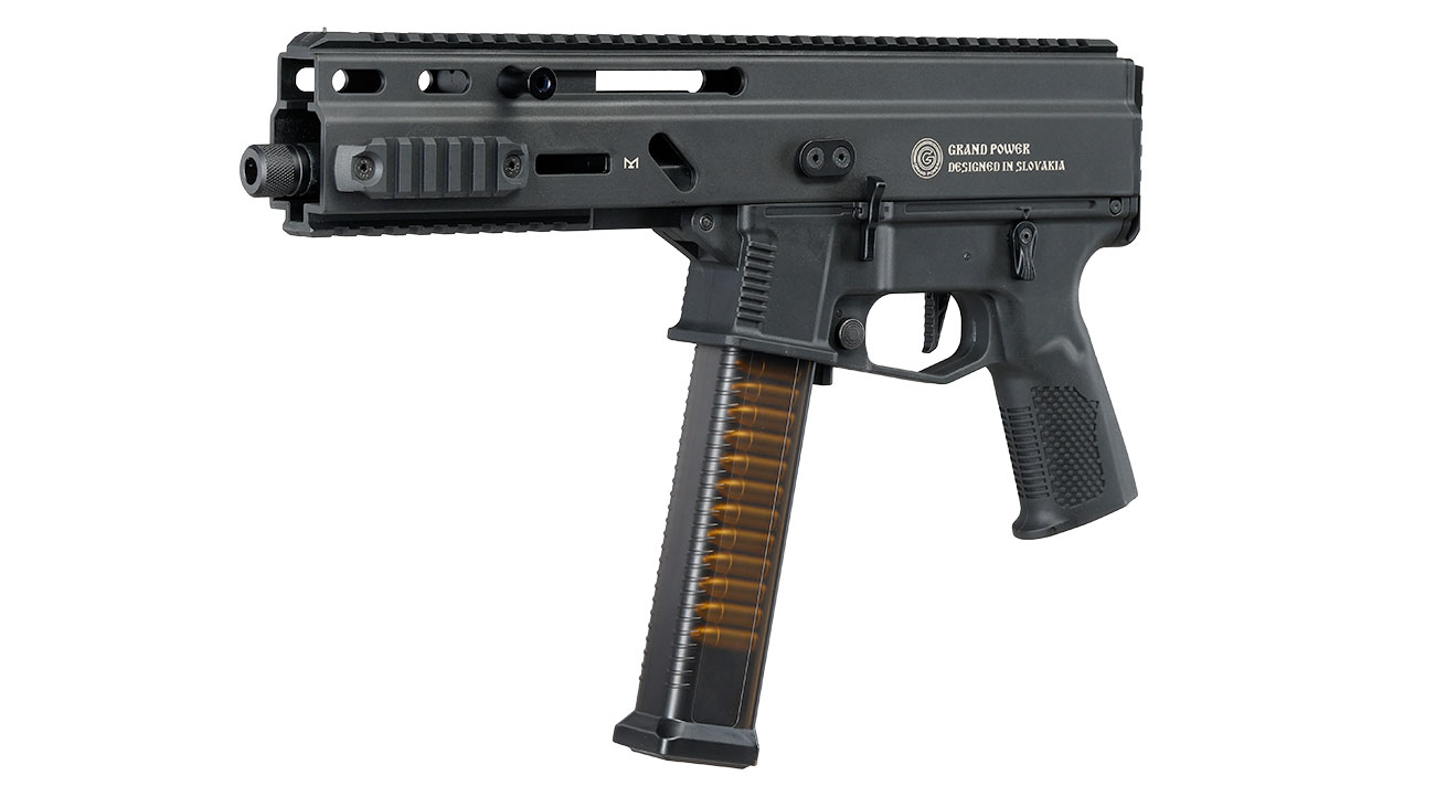 Delta Armory Grand Power Stribog SP10A3 Charlie Eagle ETU Mosfet S-AEG 6mm BB schwarz - Upgraded Version