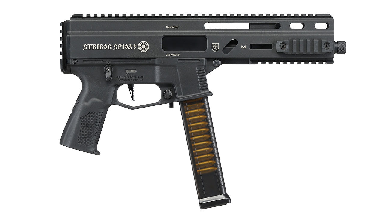 Delta Armory Grand Power Stribog SP10A3 Charlie Eagle ETU Mosfet S-AEG 6mm BB schwarz - Upgraded Version Bild 2