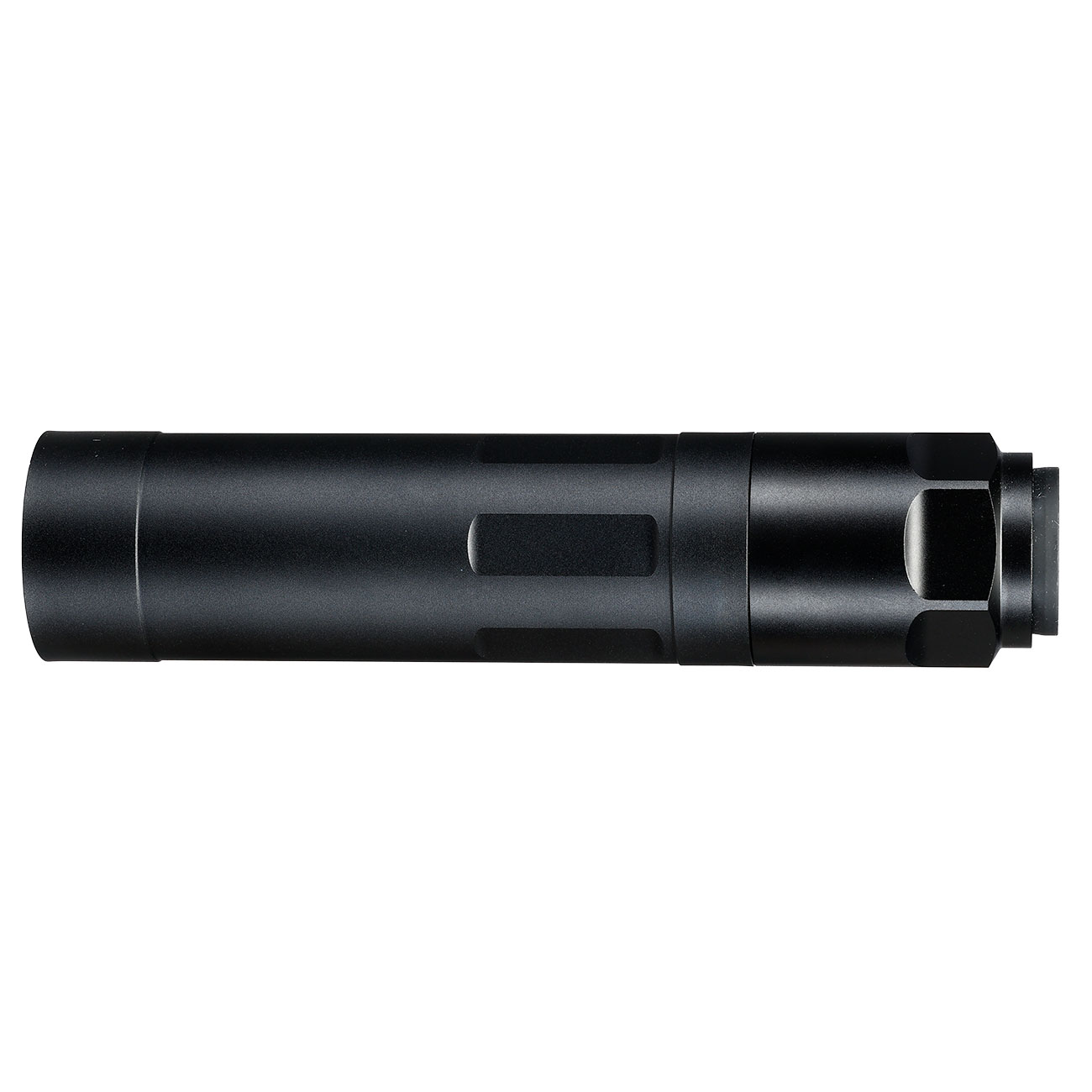 PTS Griffin Armament R22 Aluminium Modular Suppressor Taper Mount mit Stealth Stahl Flash-Hider 14mm- schwarz Bild 5