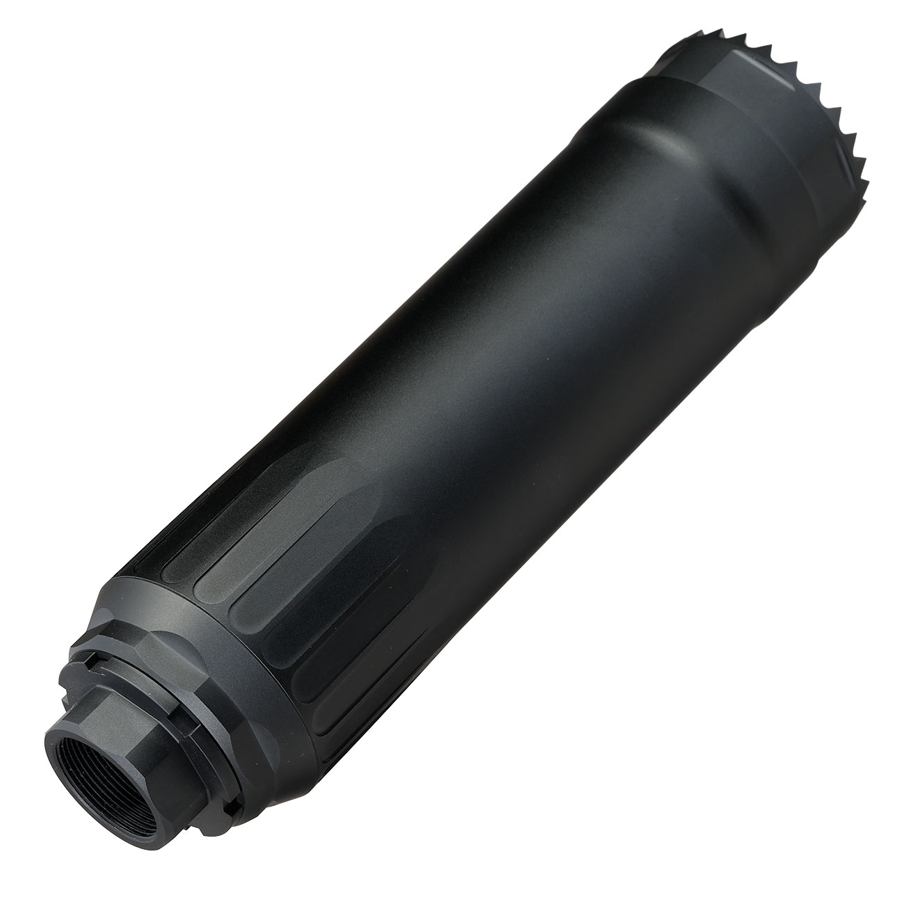 RGW HX Custom Ventilated 12K Aluminium Silencer f. Tokyo Marui Saiga GBB Shotgun Serie schwarz Bild 2