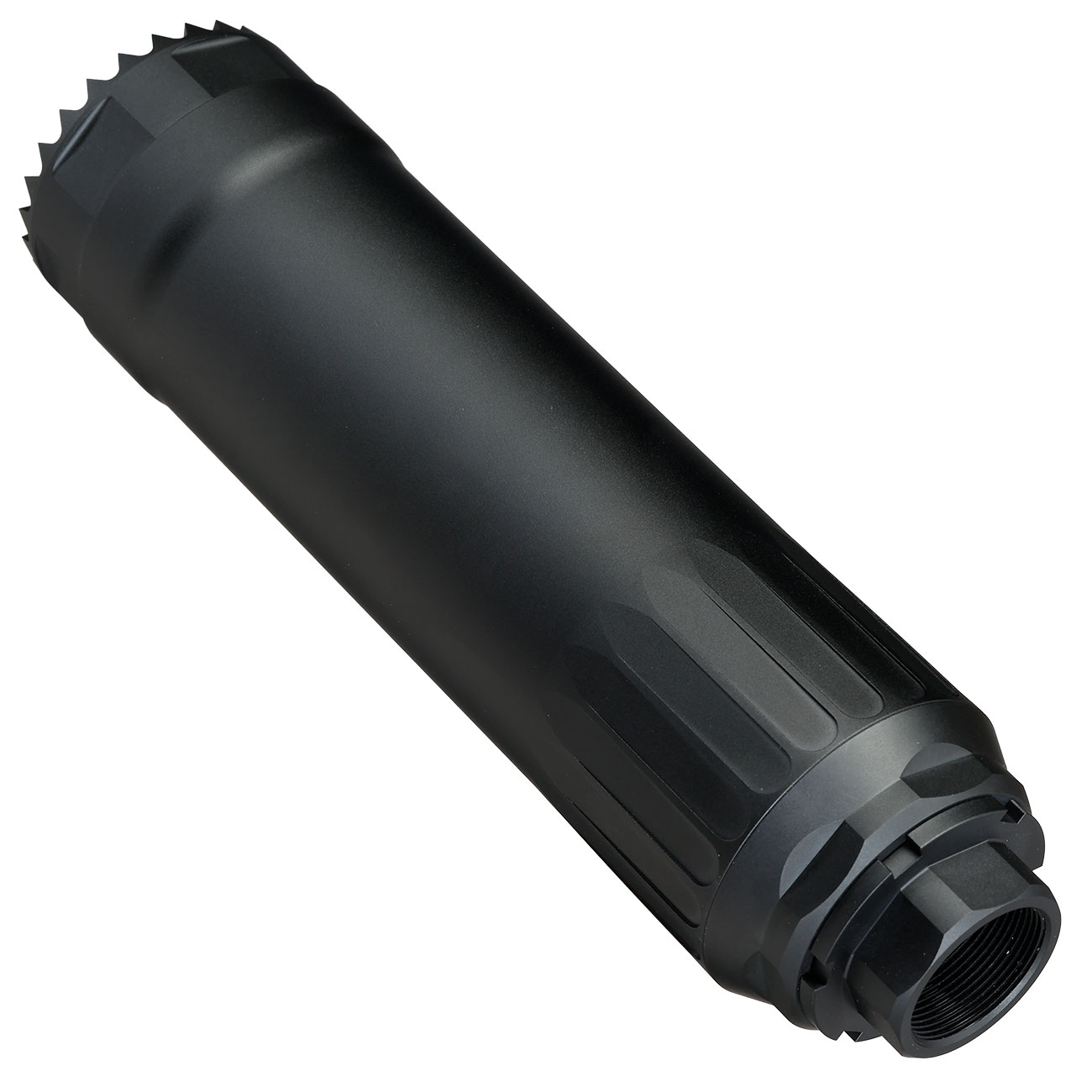 RGW HX Custom Ventilated 12K Aluminium Silencer f. Tokyo Marui Saiga GBB Shotgun Serie schwarz Bild 3