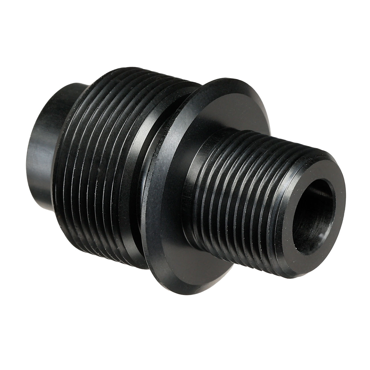 Tokyo Marui Barrel Extension / Silencer Adapter 14mm- schwarz f. TM VSR-10 Bild 1