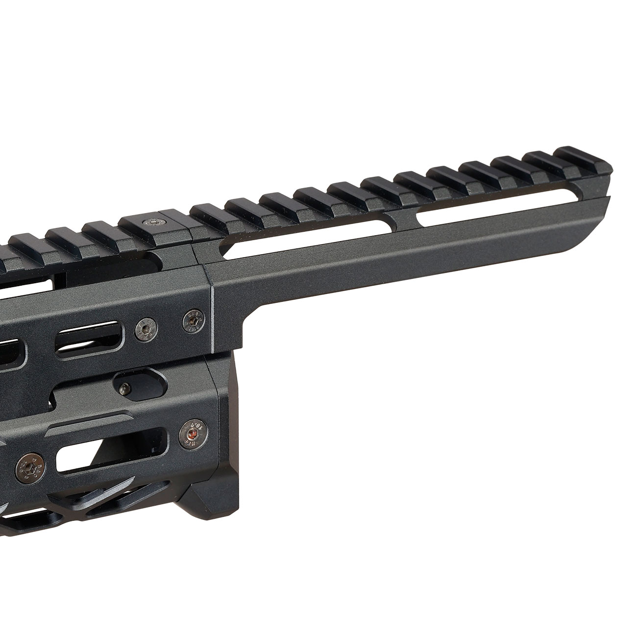 5KU CNC Aluminium Long M-LOK Tactical Handguard f. Tokyo Marui Saiga-12K GBB Shotgun schwarz Bild 11