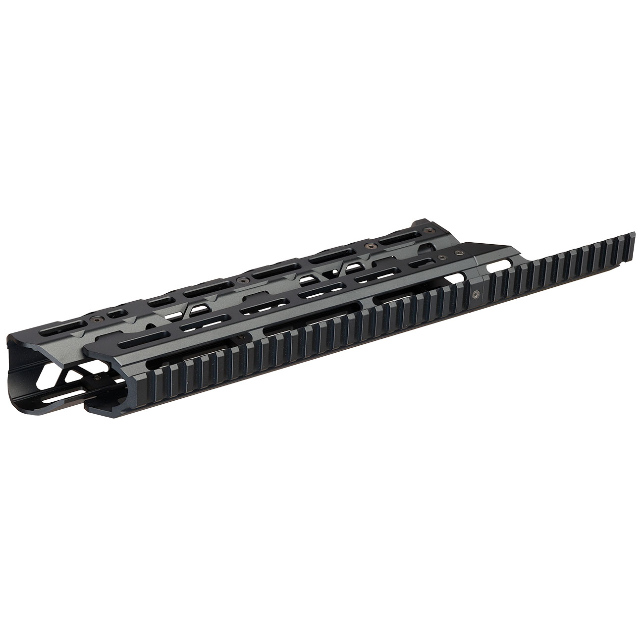 5KU CNC Aluminium Long M-LOK Tactical Handguard f. Tokyo Marui Saiga-12K GBB Shotgun schwarz Bild 6