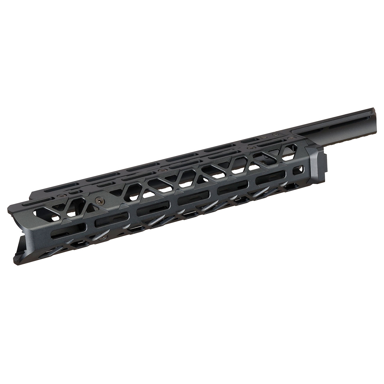5KU CNC Aluminium Long M-LOK Tactical Handguard f. Tokyo Marui Saiga-12K GBB Shotgun schwarz Bild 7