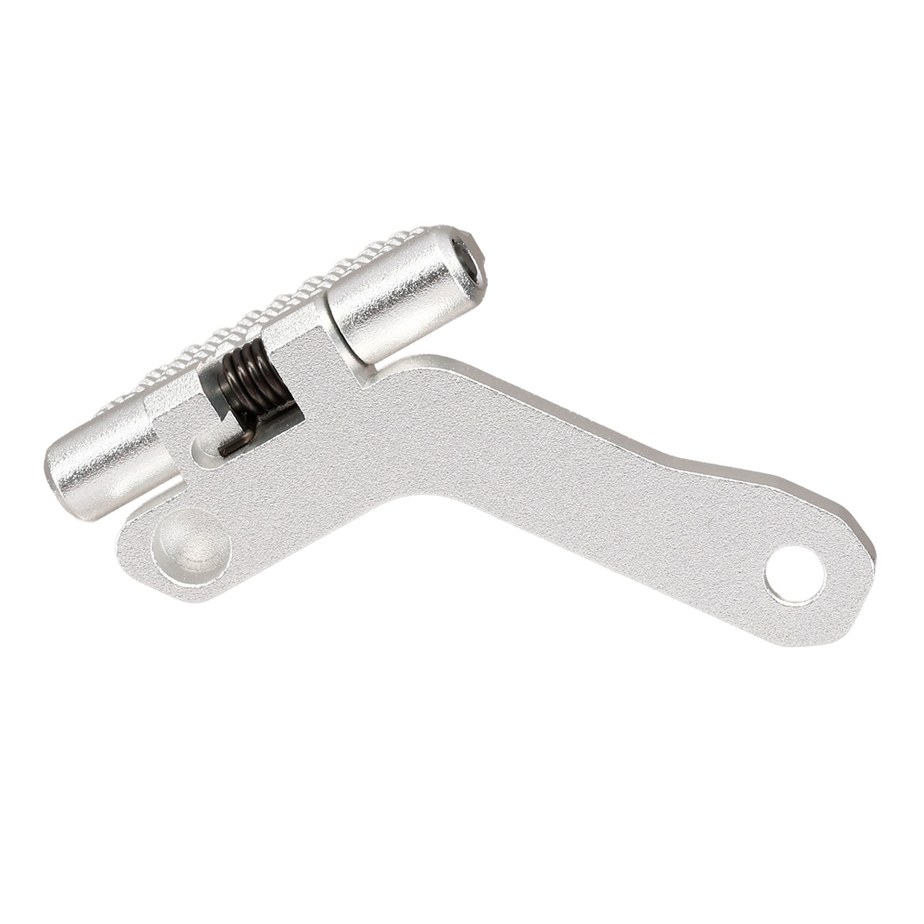 TTI Airsoft CNC Aluminium Folding Daumenauflage links f. AAP-01/C GBB Pistolen silber Bild 4