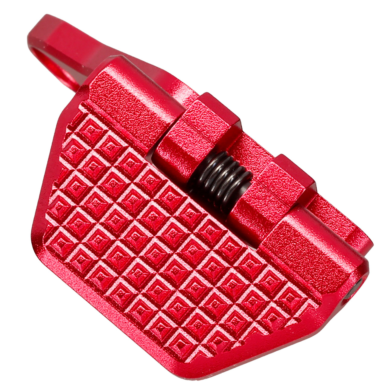 TTI Airsoft CNC Aluminium Folding Daumenauflage links f. AAP-01/C GBB Pistolen rot Bild 2