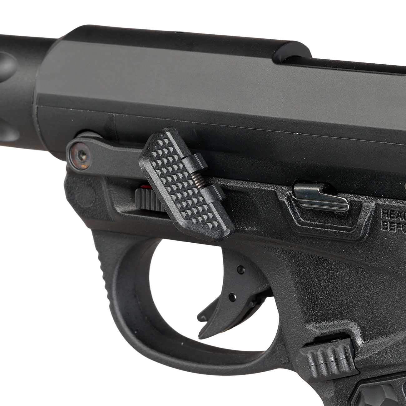 TTI Airsoft CNC Aluminium Folding Daumenauflage links f. AAP-01/C GBB Pistolen schwarz Bild 6