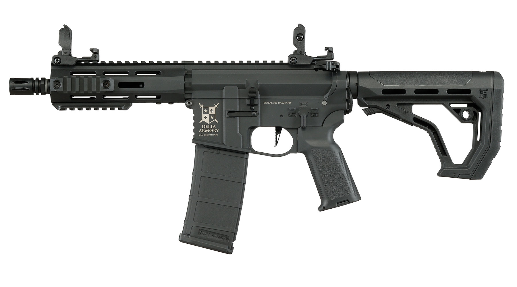 Delta Armory M4 AR15 Charlie M-LOK 6,5 Zoll Eagle ETU Mosfet S-AEG 6mm BB schwarz Bild 2