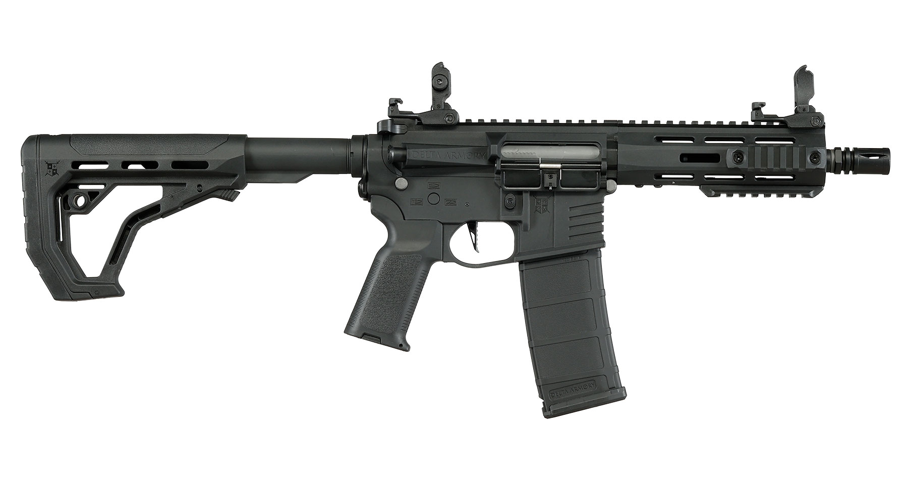 Delta Armory M4 AR15 Charlie M-LOK 6,5 Zoll Eagle ETU Mosfet S-AEG 6mm BB schwarz Bild 3