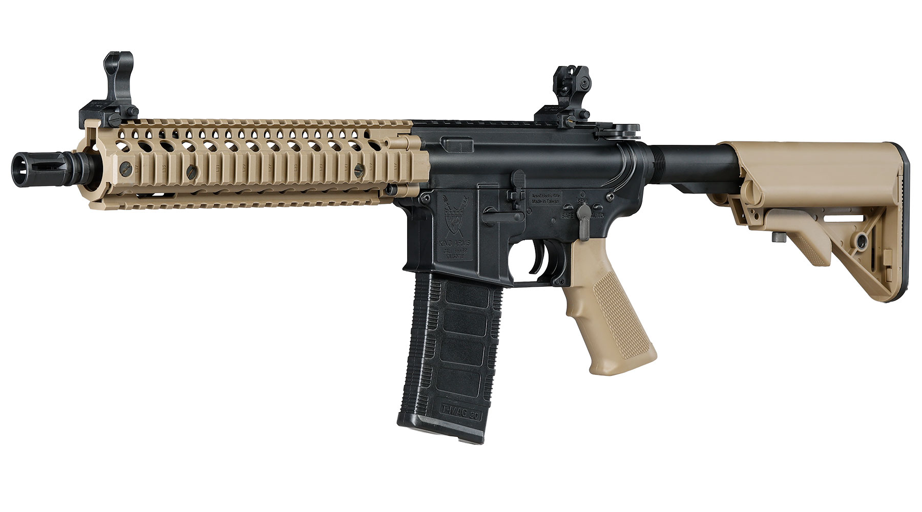 King Arms TWS MK18 MOD1 Sportline Polymergeh�use S-AEG 6mm BB Dualtone