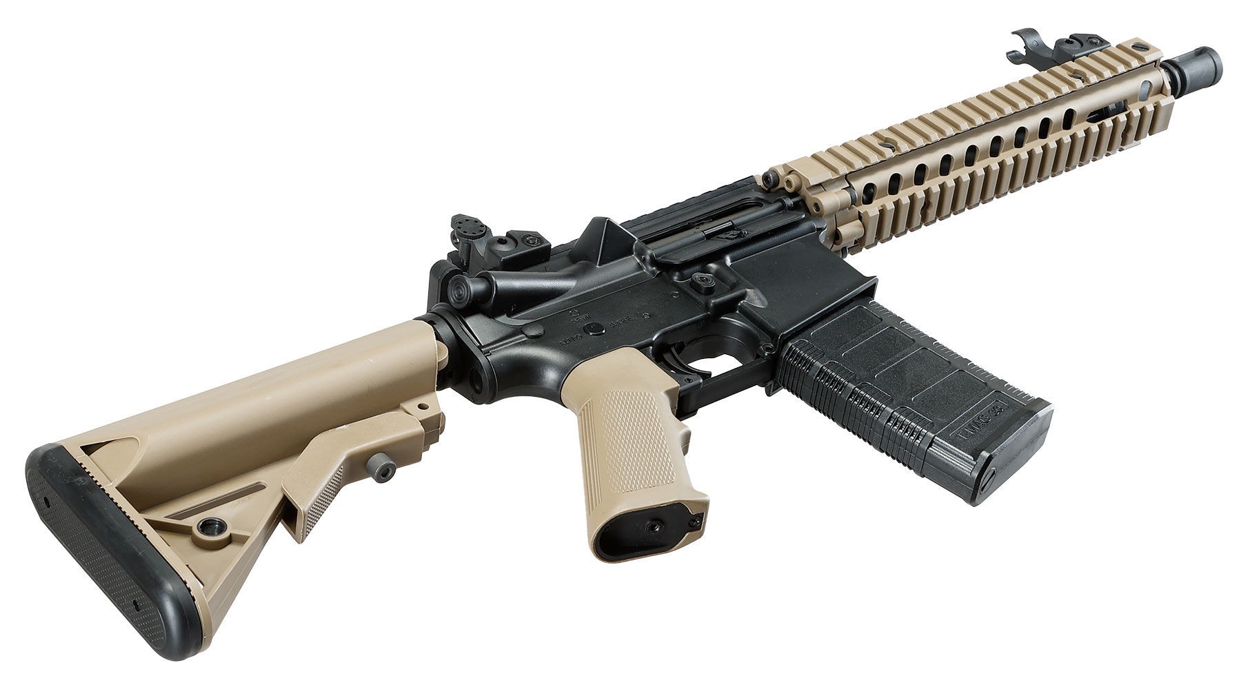 King Arms TWS MK18 MOD1 Sportline Polymergeh�use S-AEG 6mm BB Dualtone Bild 5