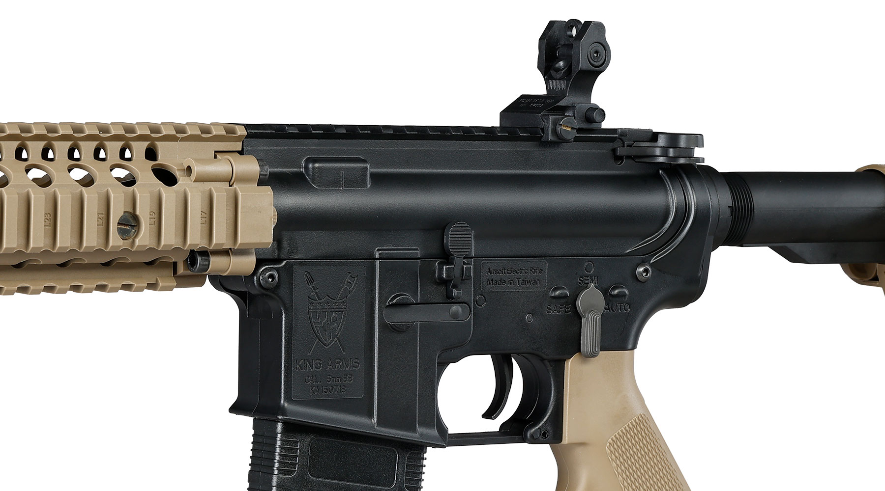 King Arms TWS MK18 MOD1 Sportline Polymergeh�use S-AEG 6mm BB Dualtone Bild 8
