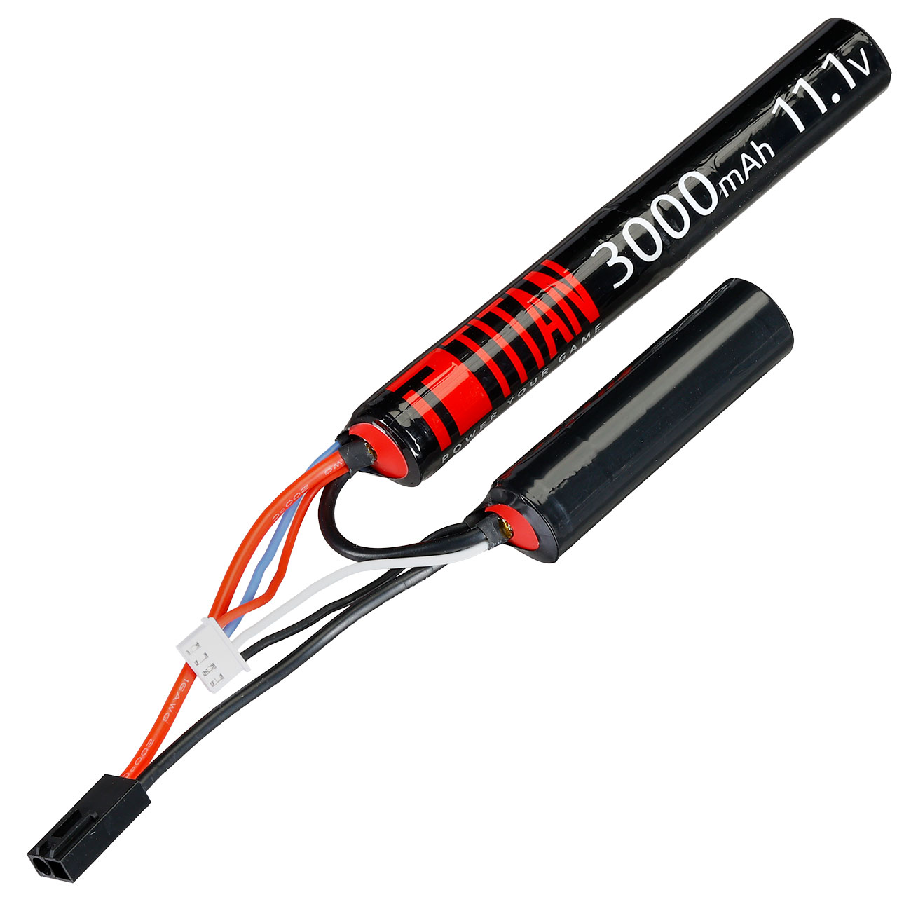 Titan Li-Ion Akku 11.1V 3000mAh 16C Nunchuck-Type mit Mini-Tam Anschluss Bild 1