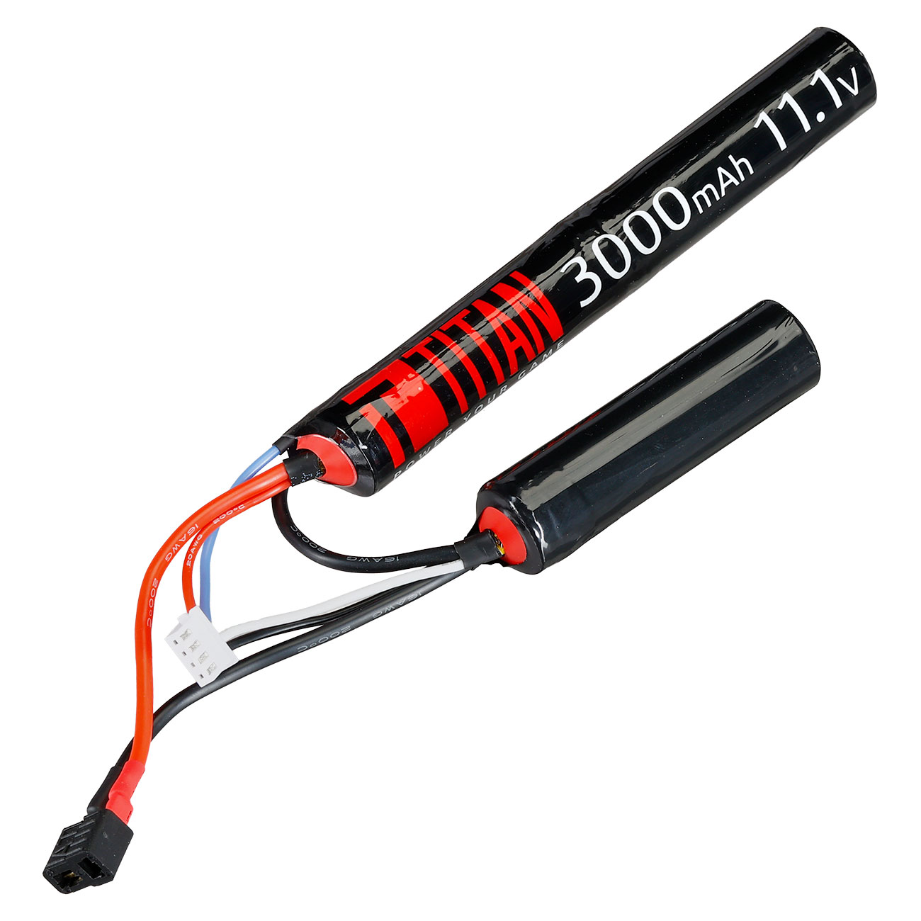 Titan Li-Ion Akku 11.1V 3000mAh 16C Nunchuck-Type mit Deans Anschluss Bild 1