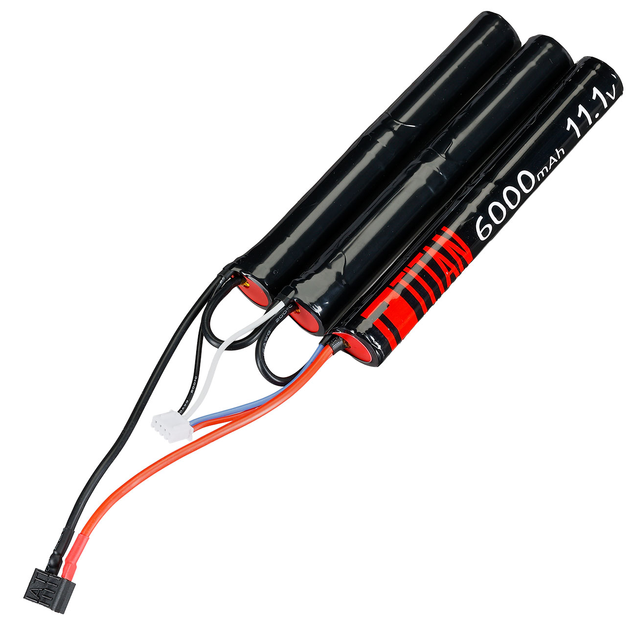 Titan Li-Ion Akku 11.1V 6000mAh 16C Tri-Nunchuck Type mit Deans Anschluss Bild 2