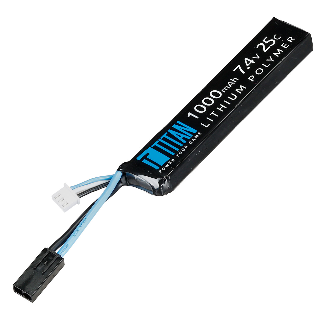 Titan LiPo Akku 7.4V 1000mAh 25C Stock-Tube Type mit Mini-Tam Anschluss Bild 1