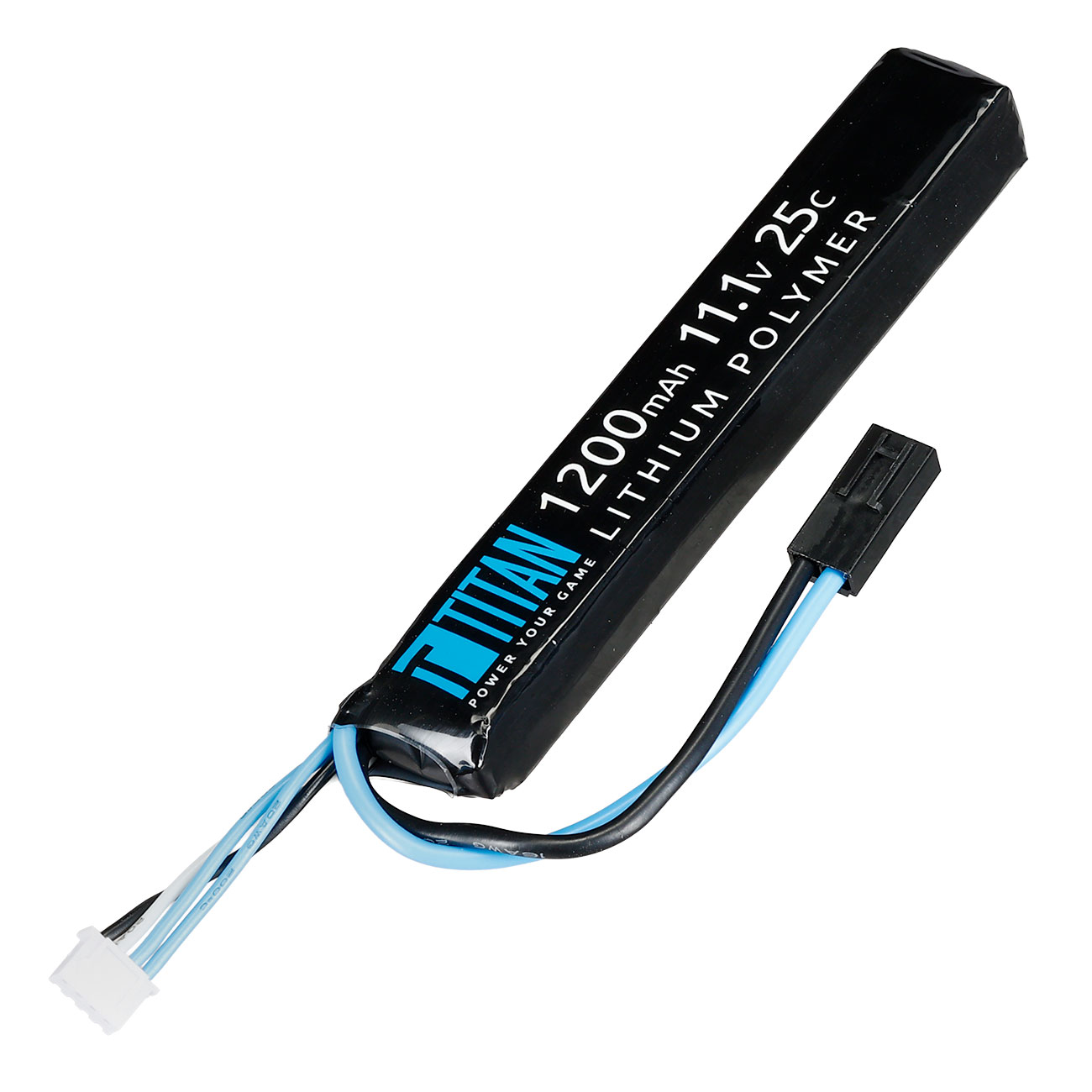 Titan LiPo Akku 11.1V 1200mAh 25C Long Stock-Tube Type mit Mini-Tam Anschluss