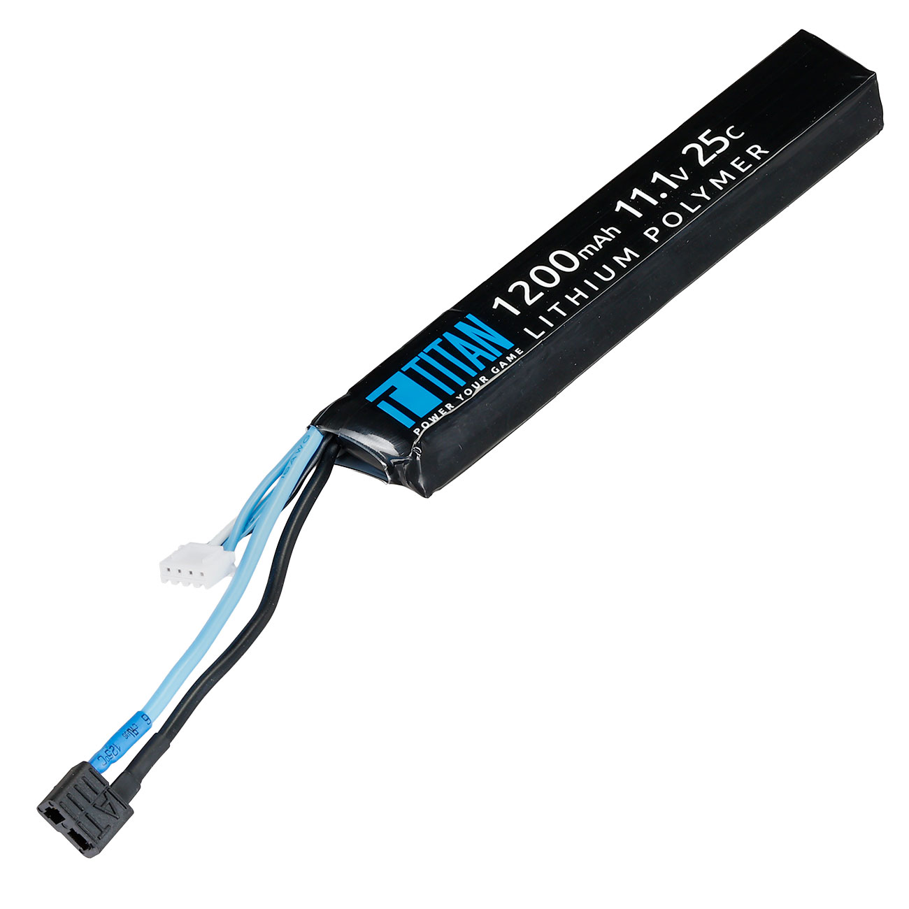 Titan LiPo Akku 11.1V 1200mAh 25C Long Stock-Tube Type mit Deans Anschluss Bild 1