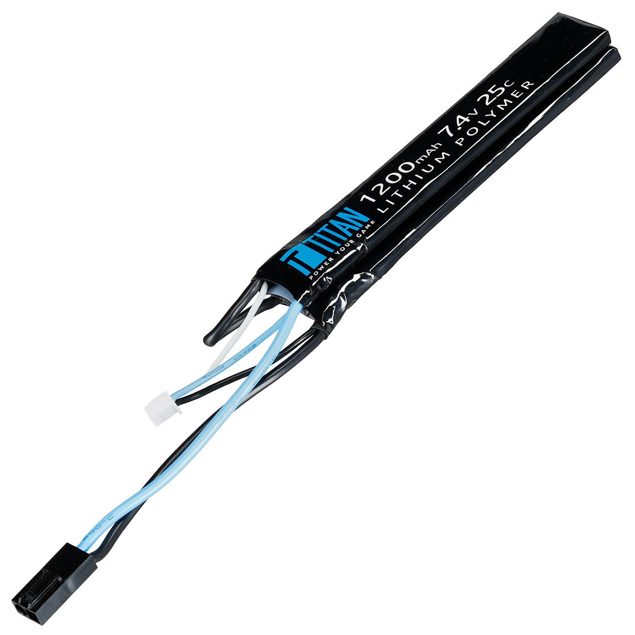 Titan LiPo Akku 7.4V 1200mAh 25C Long Nunchuck-Type mit Mini-Tam Anschluss Bild 2