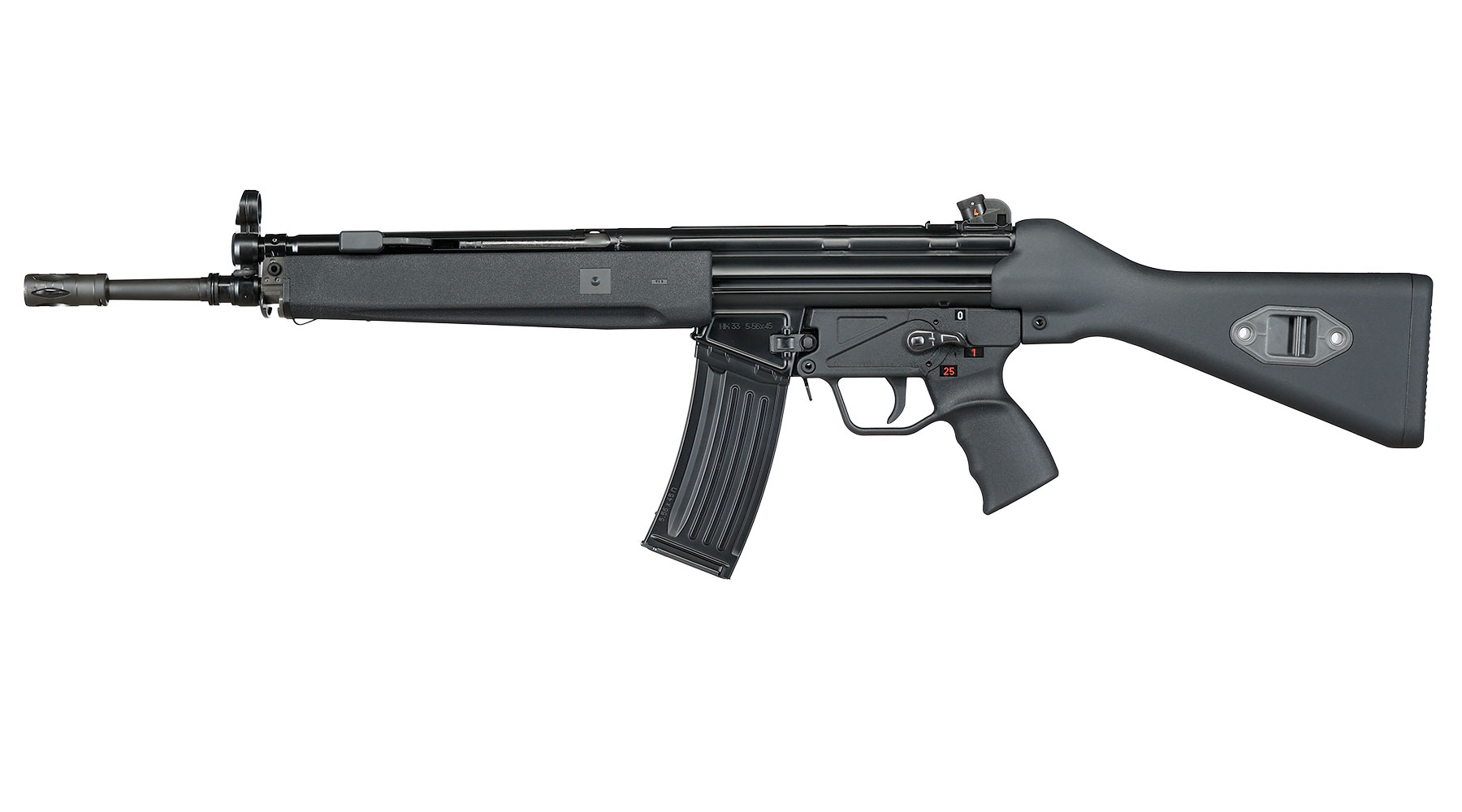 Heckler & Koch HK33 Vollmetall Airsoftgewehr Gas-Blow-Back 6mm BB schwarz Bild 1