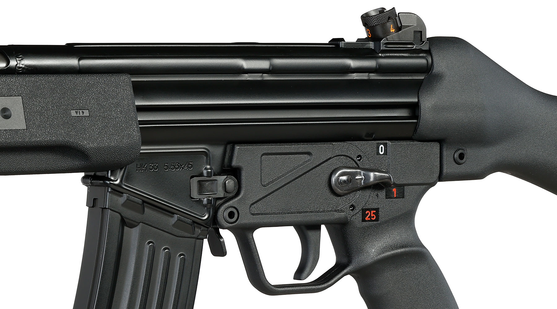 Heckler & Koch HK33 Vollmetall Airsoftgewehr Gas-Blow-Back 6mm BB schwarz Bild 6