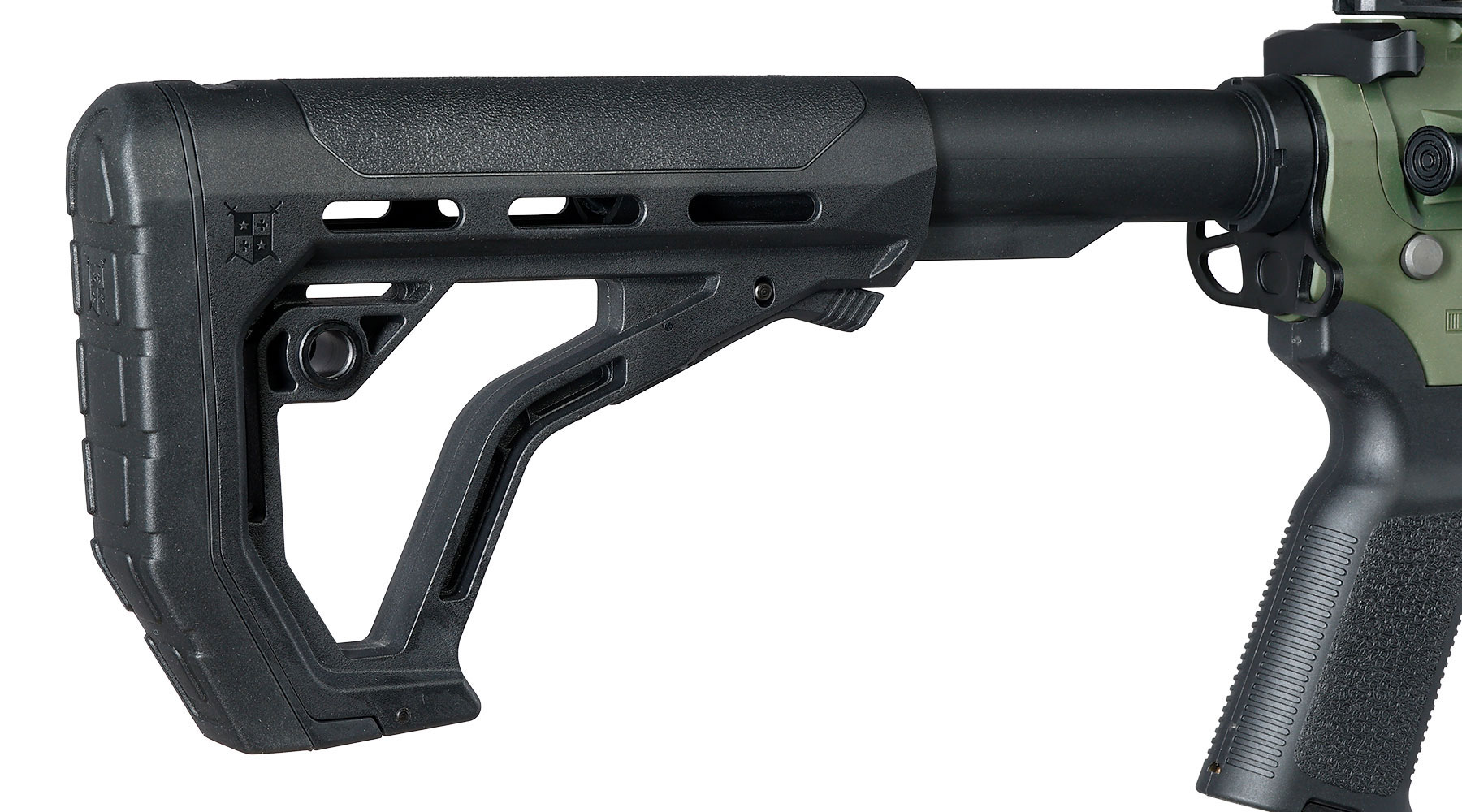 Delta Armory M4 AR15 Charlie M-LOK 10 Zoll Eagle ETU Mosfet S-AEG 6mm BB oliv Bild 10