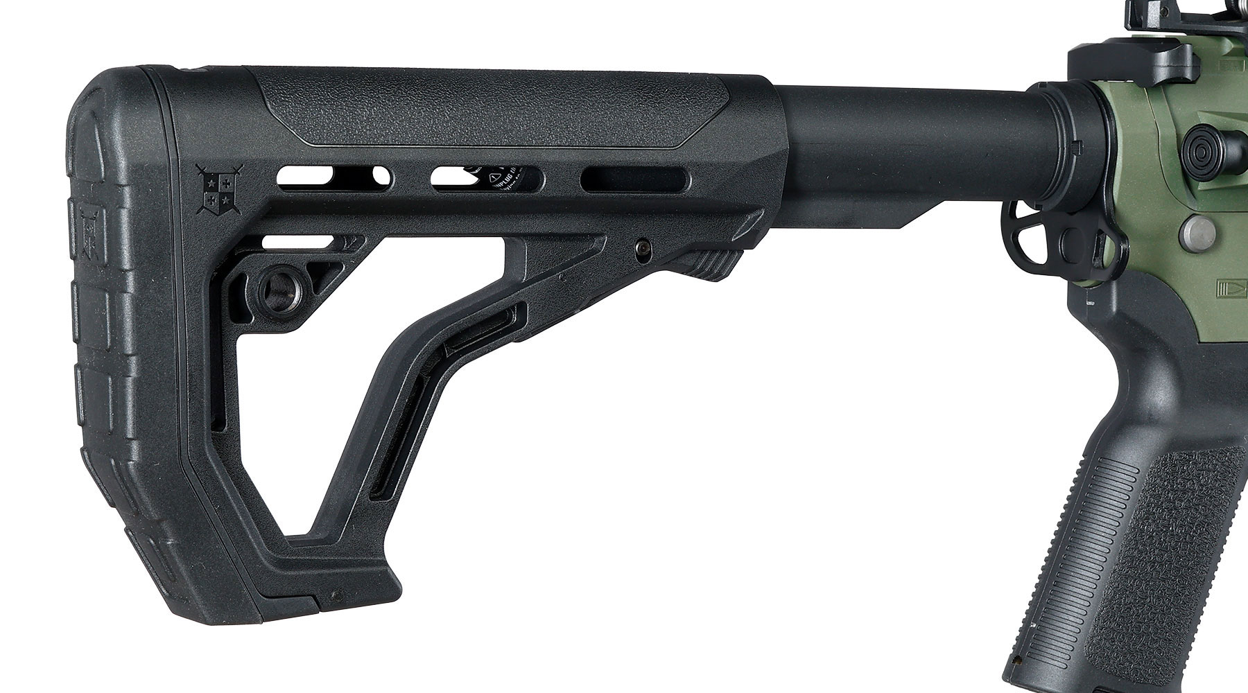 Delta Armory M4 AR15 Charlie M-LOK SilentOps 8 Zoll Eagle ETU Mosfet S-AEG 6mm BB oliv Bild 10