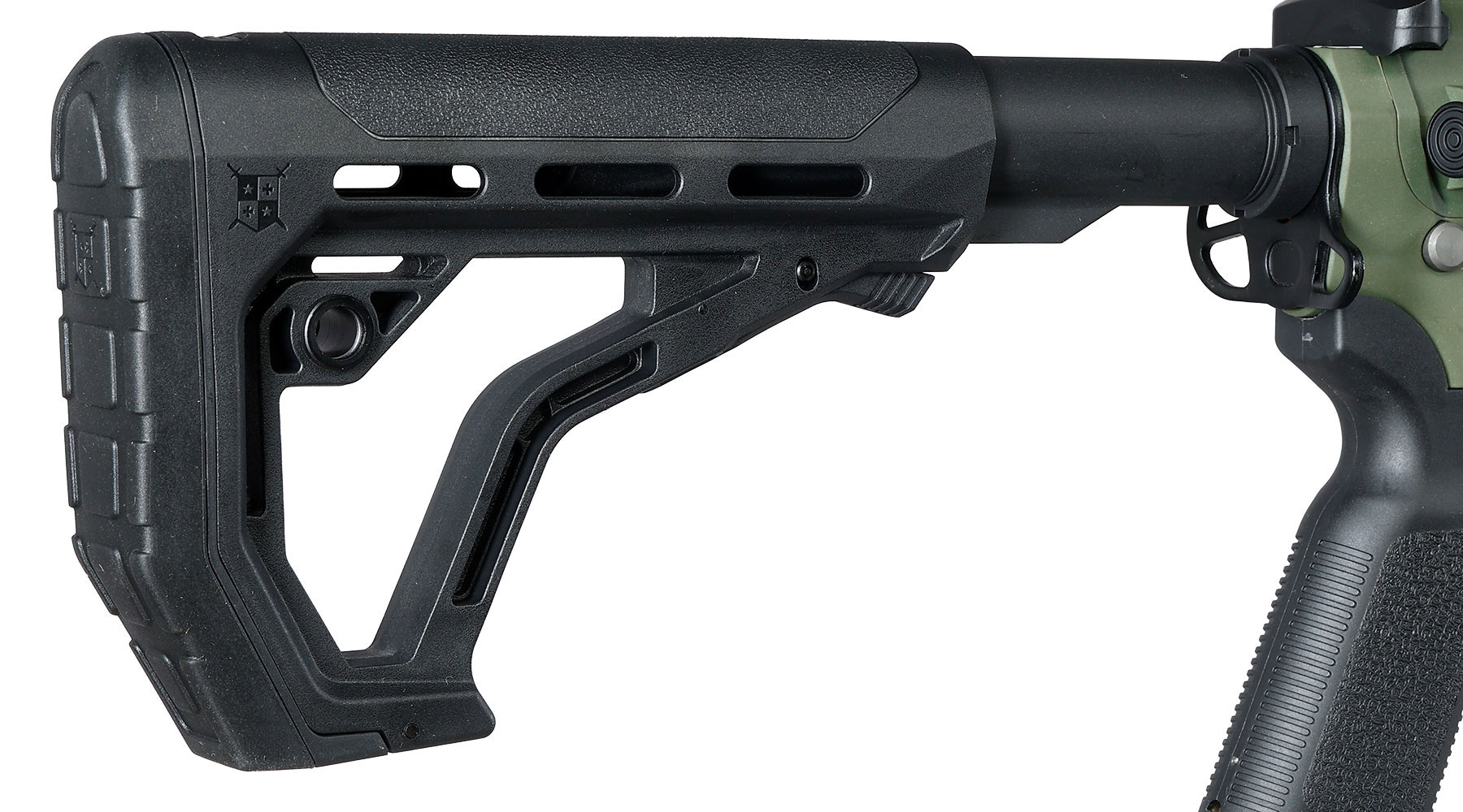 Delta Armory M4 AR15 Charlie M-LOK SilentOps 10 Zoll Eagle ETU Mosfet S-AEG 6mm BB oliv Bild 10