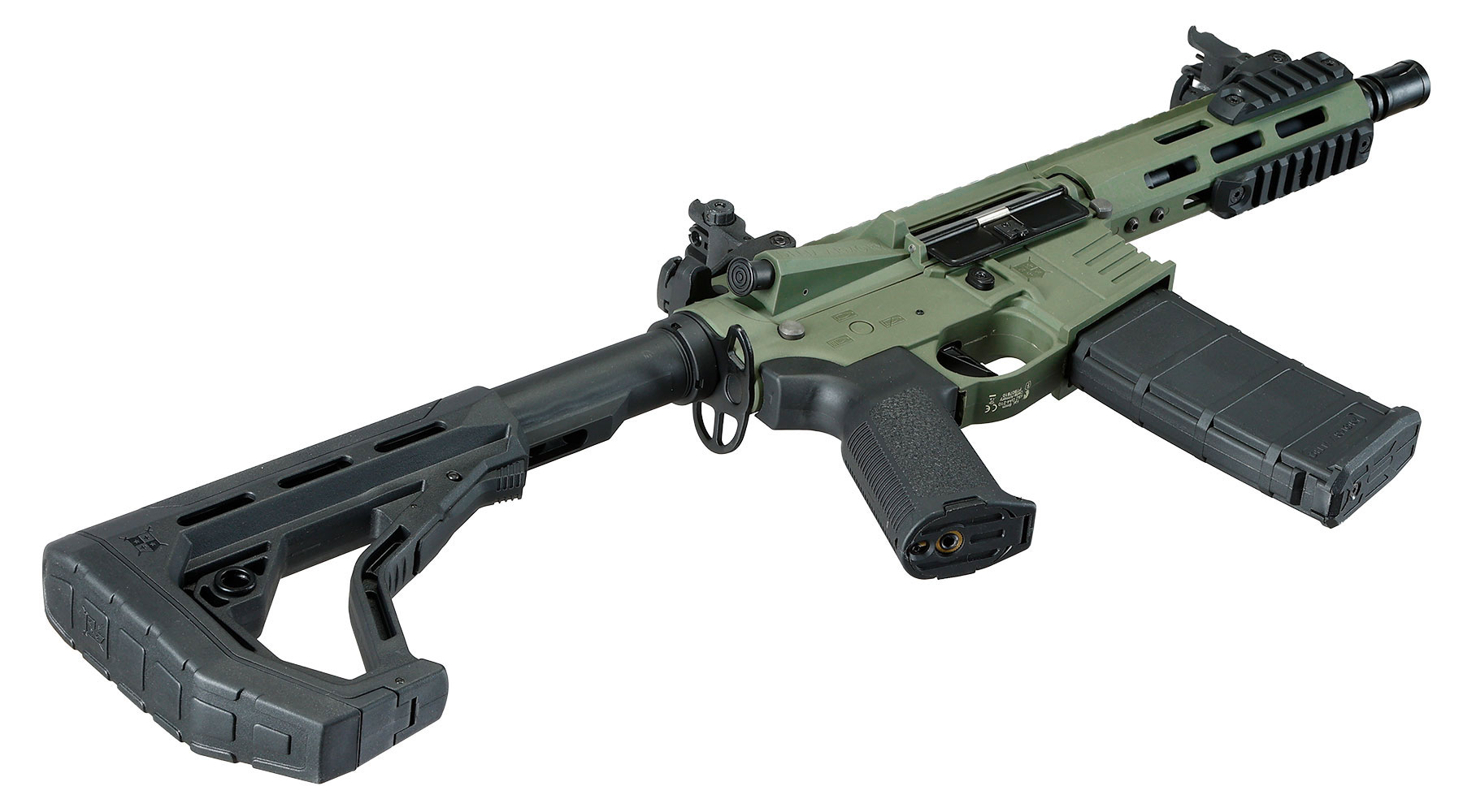 Delta Armory M4 AR15 Charlie M-LOK 6,5 Zoll Eagle ETU Mosfet S-AEG 6mm BB oliv Bild 6