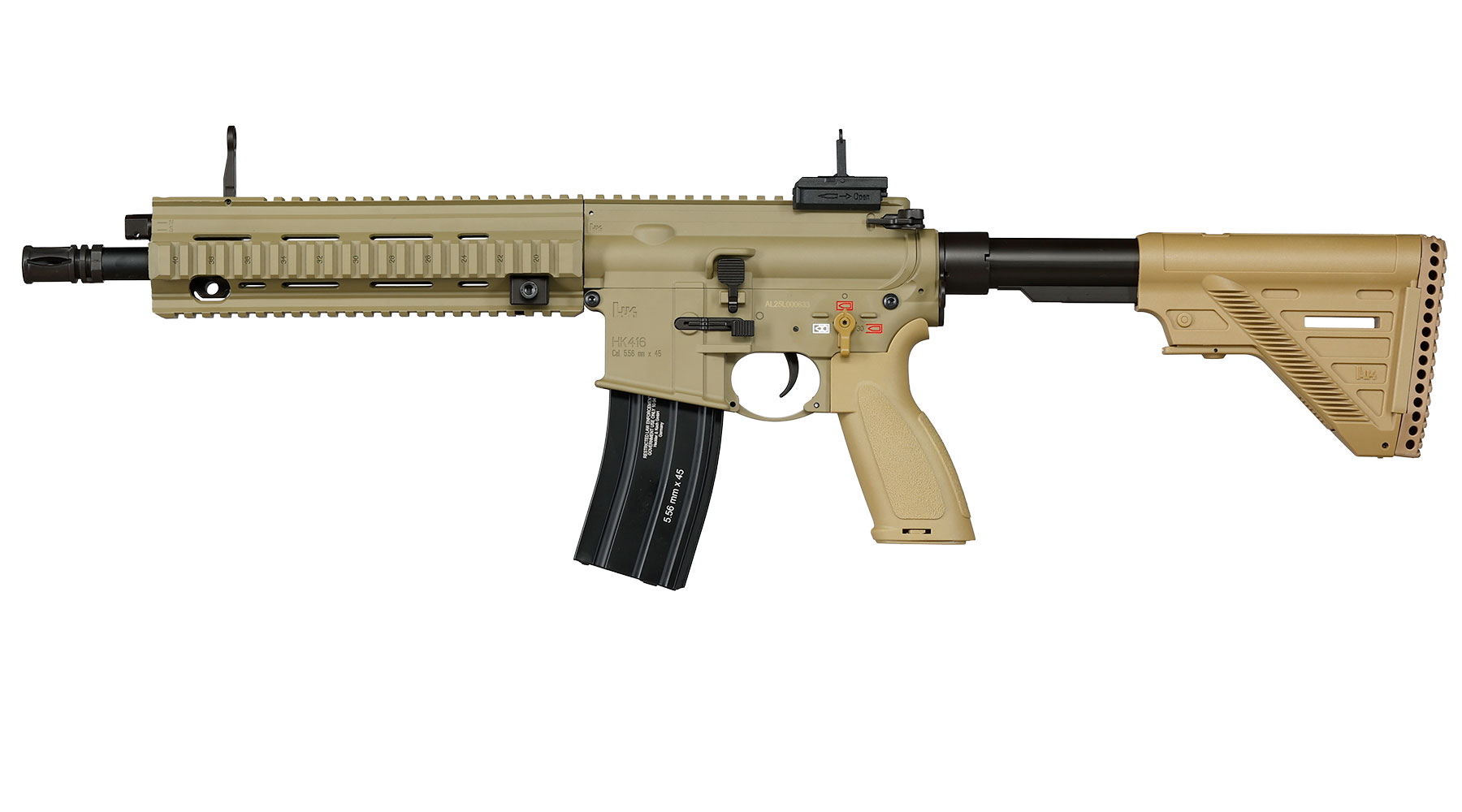 Heckler & Koch HK416 A5 Sportsline EyeTrace Airsoft ECU-Mosfet S-AEG 6mm BB gr�nbraun Bild 1