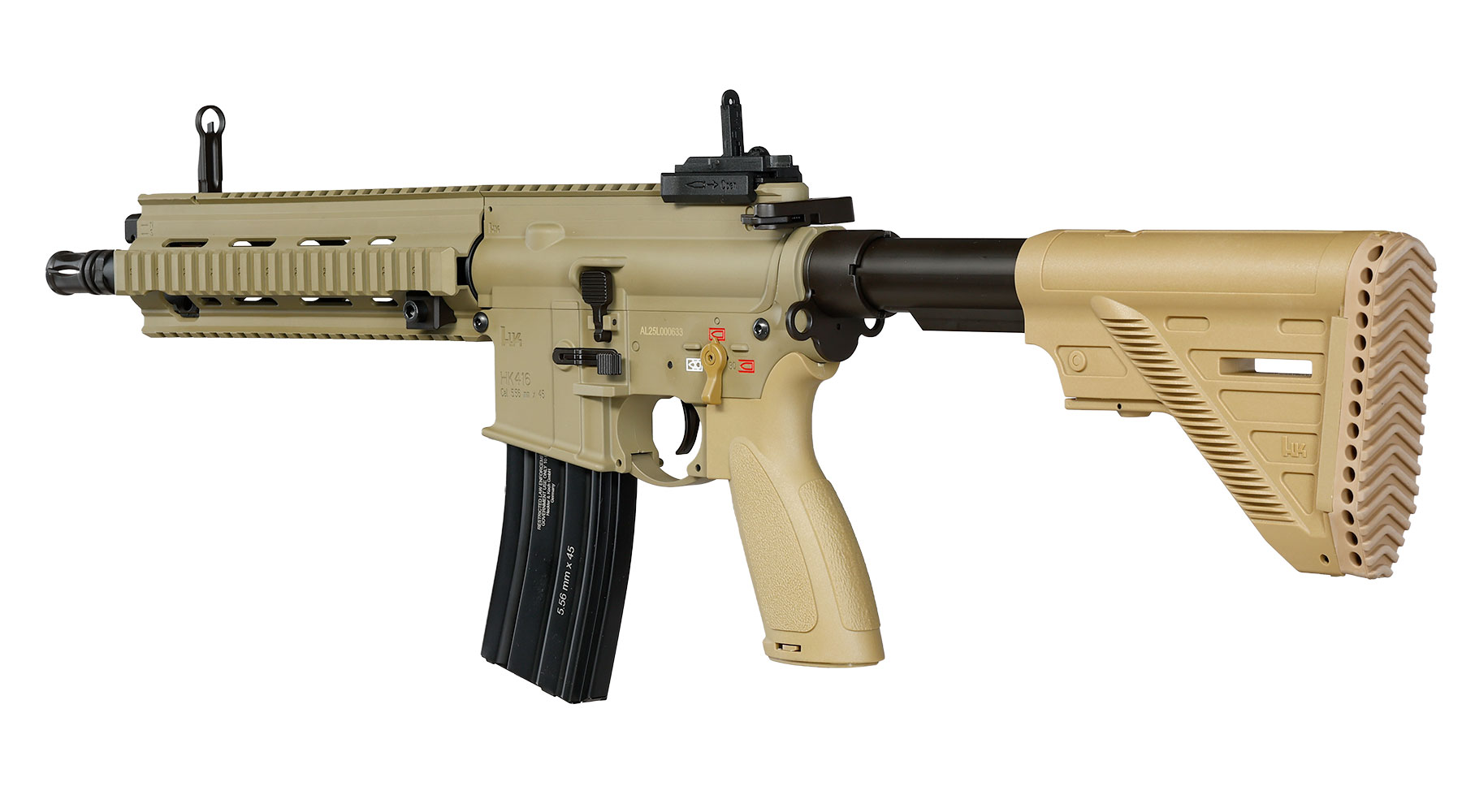 Heckler & Koch HK416 A5 Sportsline EyeTrace Airsoft ECU-Mosfet S-AEG 6mm BB gr�nbraun Bild 11