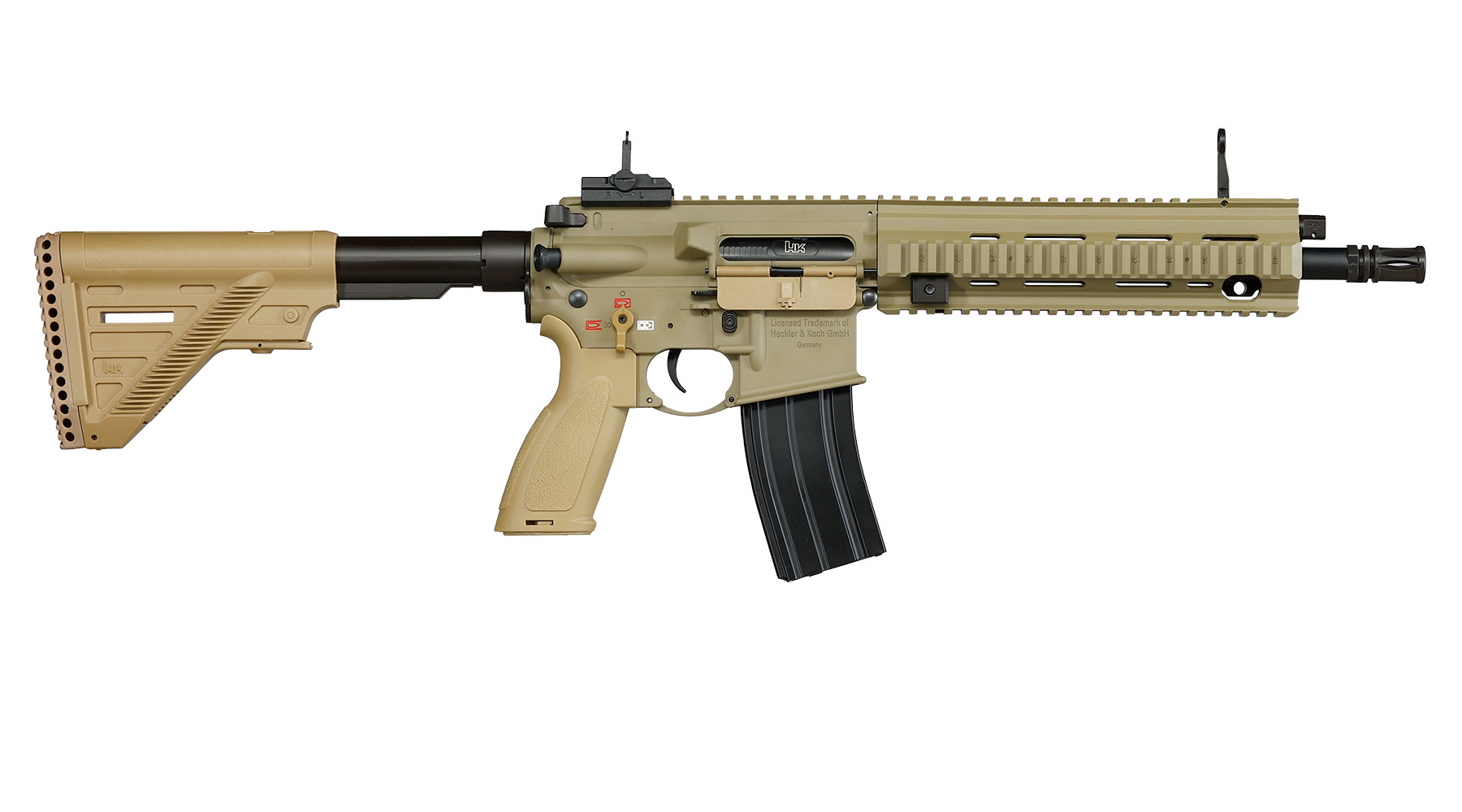 Heckler & Koch HK416 A5 Sportsline EyeTrace Airsoft ECU-Mosfet S-AEG 6mm BB gr�nbraun Bild 3