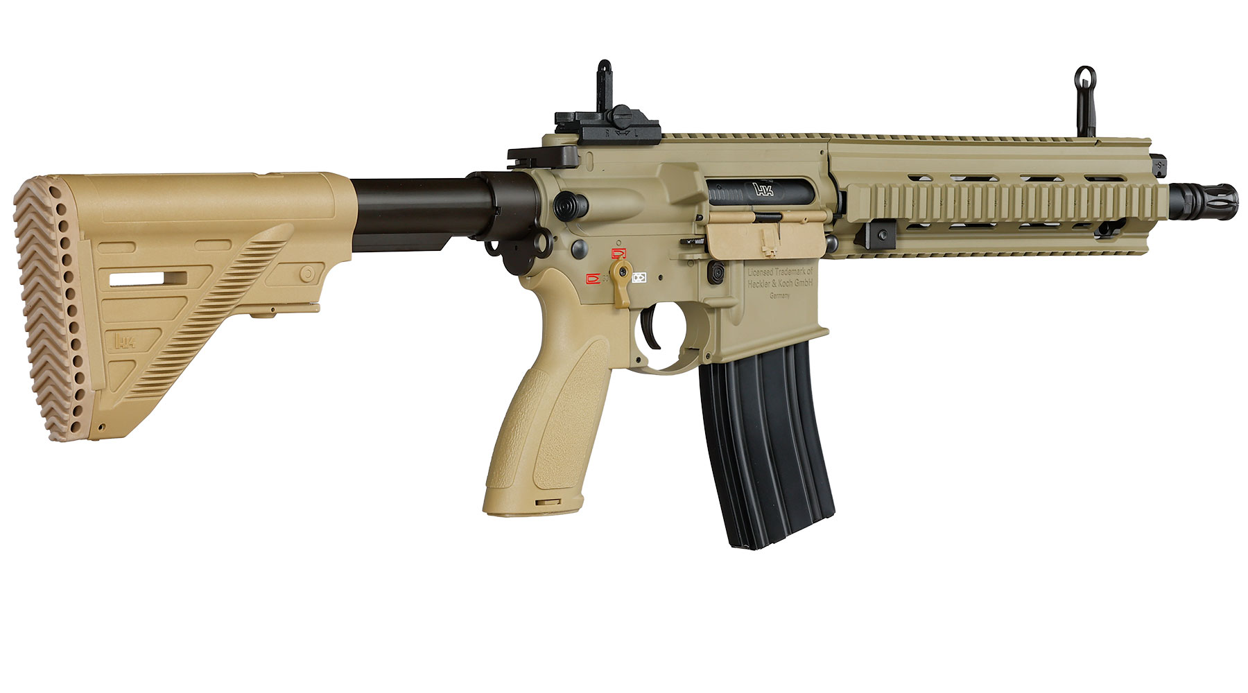 Heckler & Koch HK416 A5 Sportsline EyeTrace Airsoft ECU-Mosfet S-AEG 6mm BB gr�nbraun Bild 4