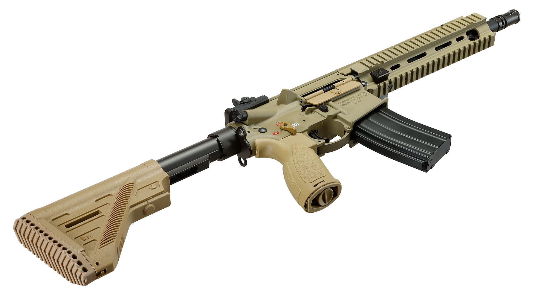 Heckler & Koch HK416 A5 Sportsline EyeTrace Airsoft ECU-Mosfet S-AEG 6mm BB gr�nbraun Bild 6