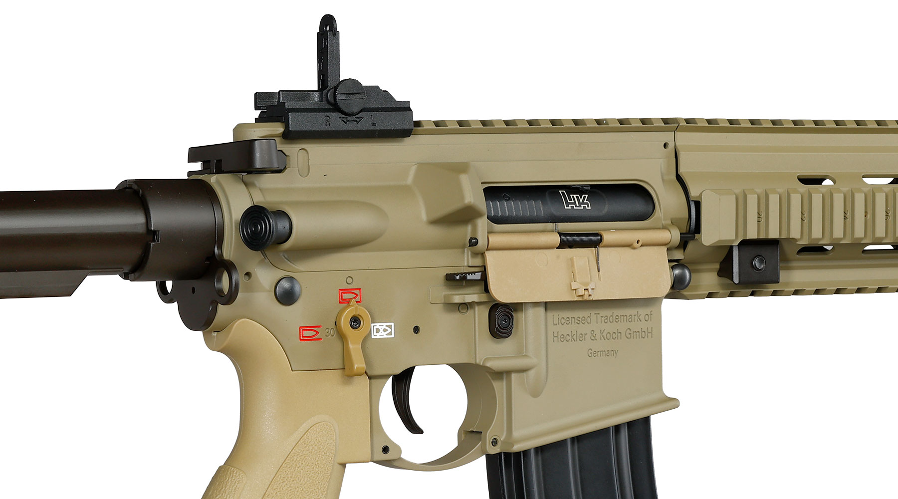 Heckler & Koch HK416 A5 Sportsline EyeTrace Airsoft ECU-Mosfet S-AEG 6mm BB gr�nbraun Bild 9