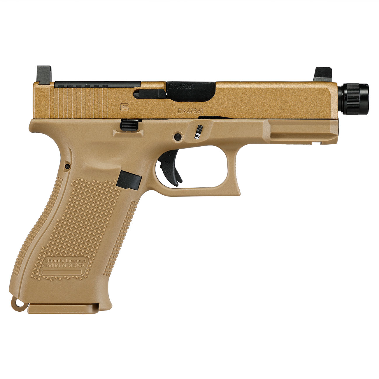 Glock 19X MOS Airsoft mit Metallschlitten CO2 BlowBack 6mm BB coyote Bild 5