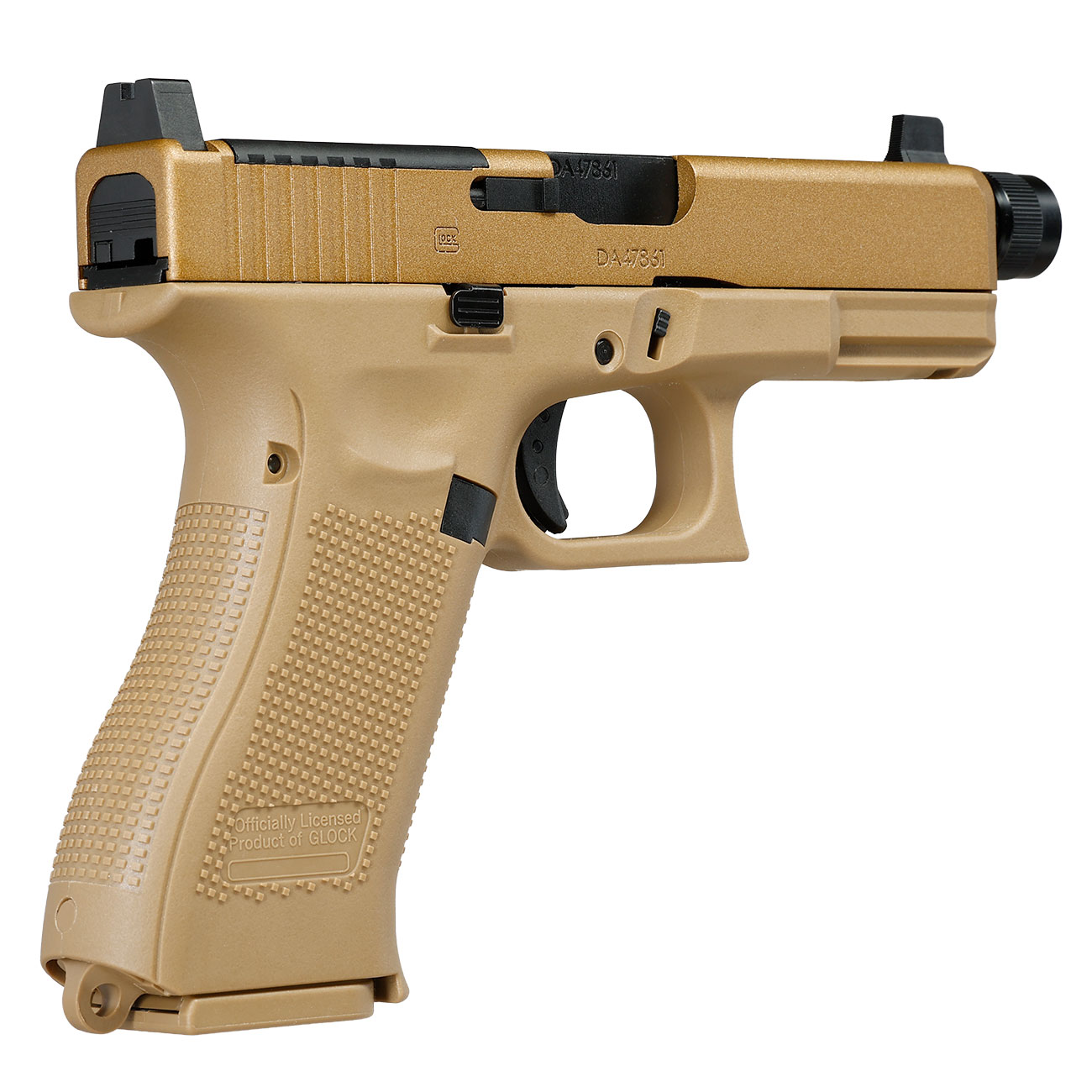 Glock 19X MOS Airsoft mit Metallschlitten CO2 BlowBack 6mm BB coyote Bild 6