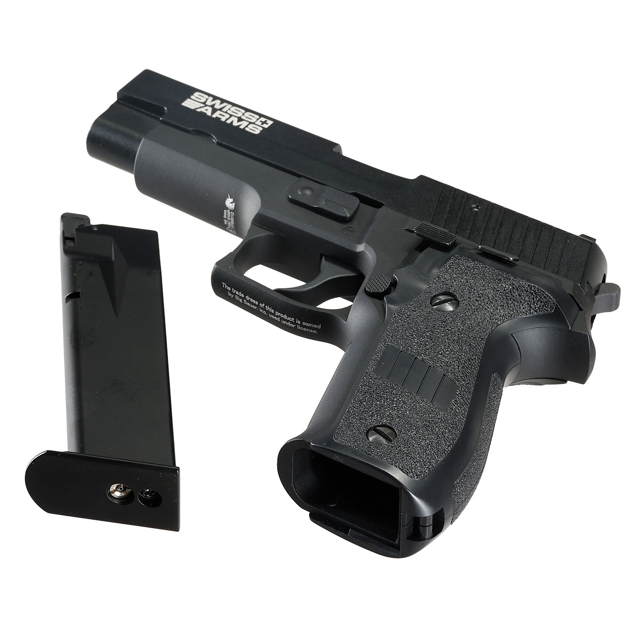 Cybergun / AWC Swiss Arms Navy Standard Vollmetall GBB 6mm BB schwarz Bild 7