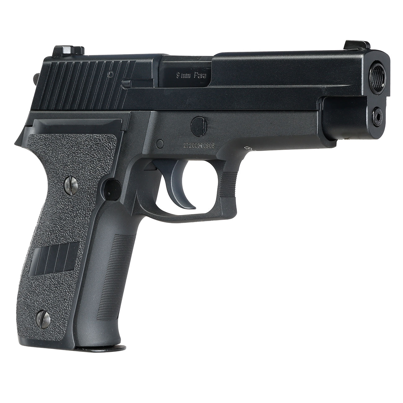 Cybergun / AWC Swiss Arms Navy Standard Vollmetall GBB 6mm BB schwarz Bild 9