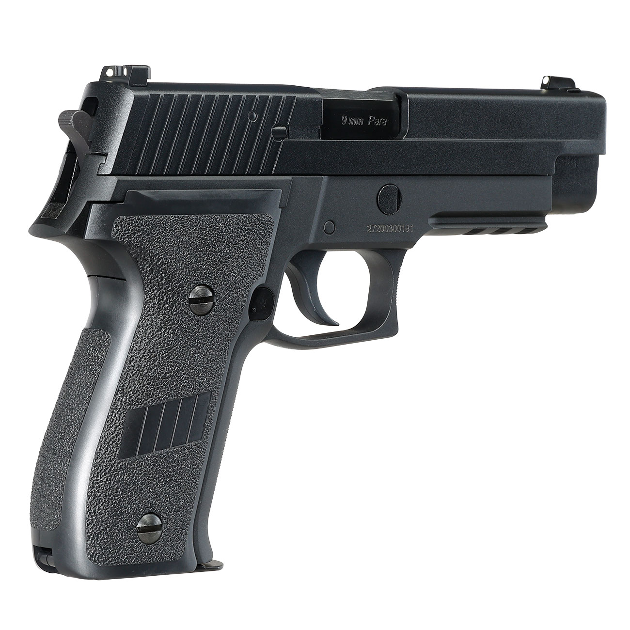 Cybergun / AWC Swiss Arms Navy Standard Railed Vollmetall GBB 6mm BB schwarz Bild 6