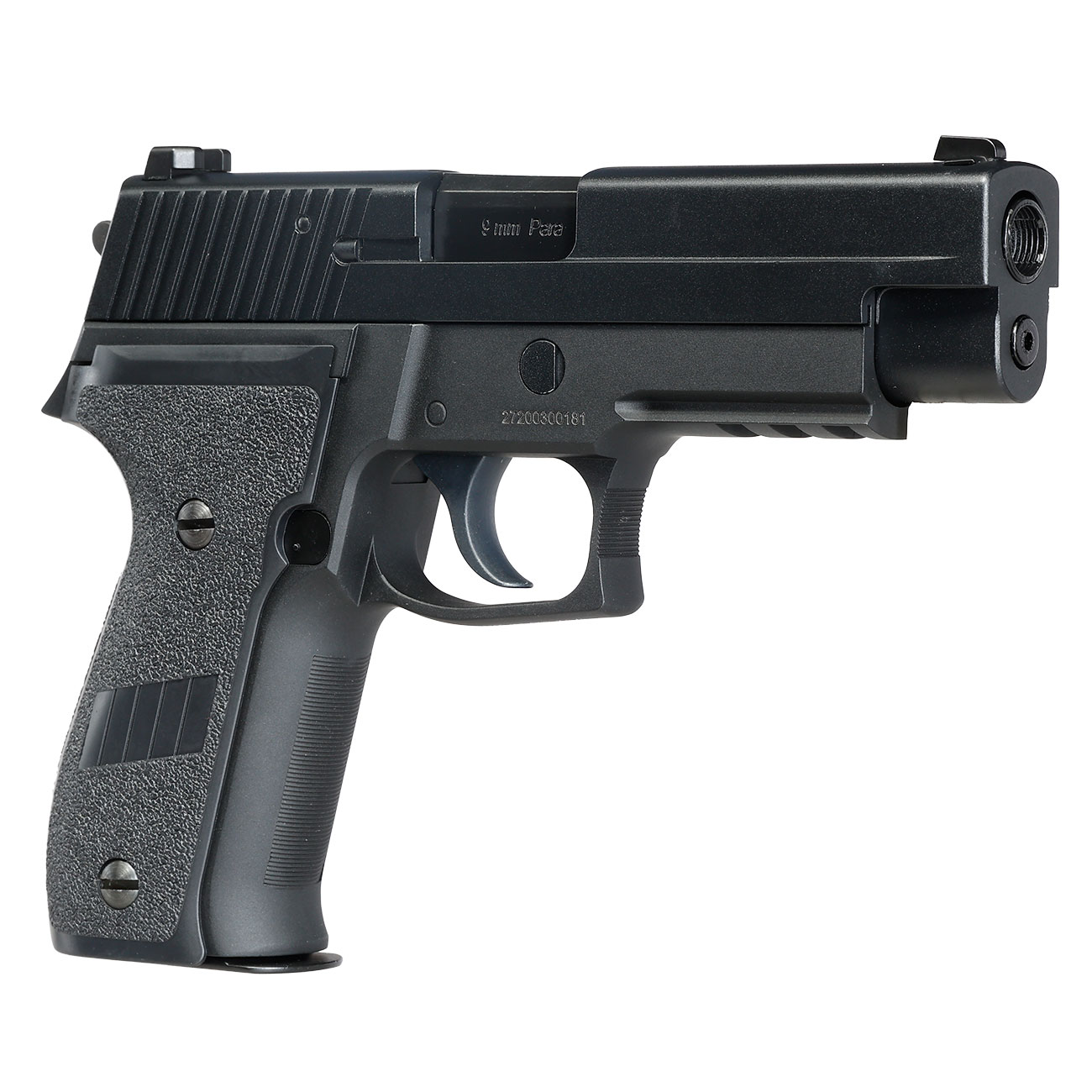 Cybergun / AWC Swiss Arms Navy Standard Railed Vollmetall GBB 6mm BB schwarz Bild 9