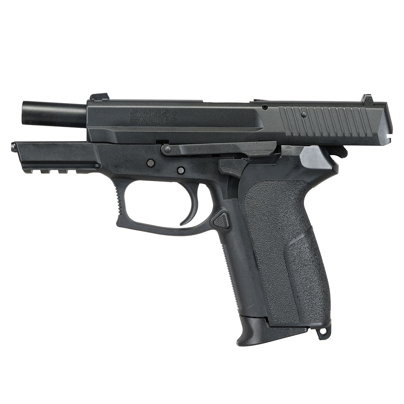 Cybergun / AWC Swiss Arms MILE mit Metallschlitten GBB 6mm BB schwarz Bild 4