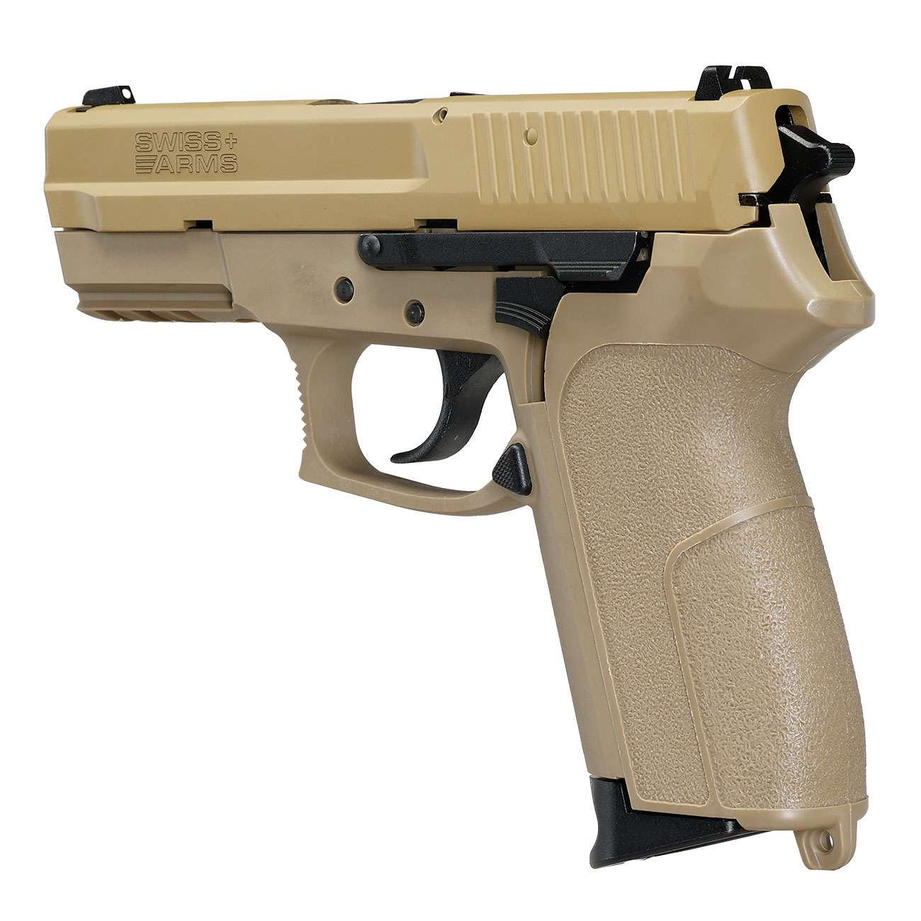 Cybergun / AWC Swiss Arms MILE mit Metallschlitten GBB 6mm BB Flat Dark Earth Bild 10